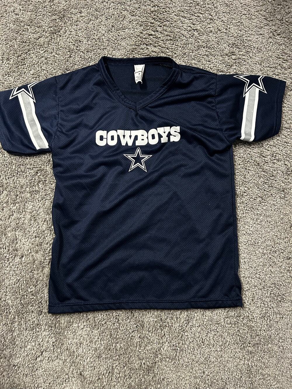Dallas Cowboys Kids Boys Navy Blue Jersey Franklin